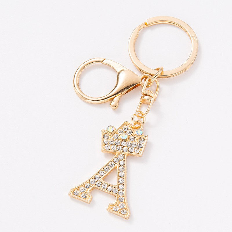 Wholesale Creative Diamond Crown Alloy Keychain