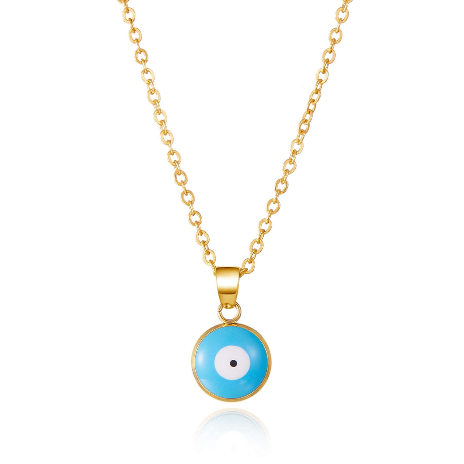 Wholesale  eye necklace blue eyes devil's eye card neck chain necklace
