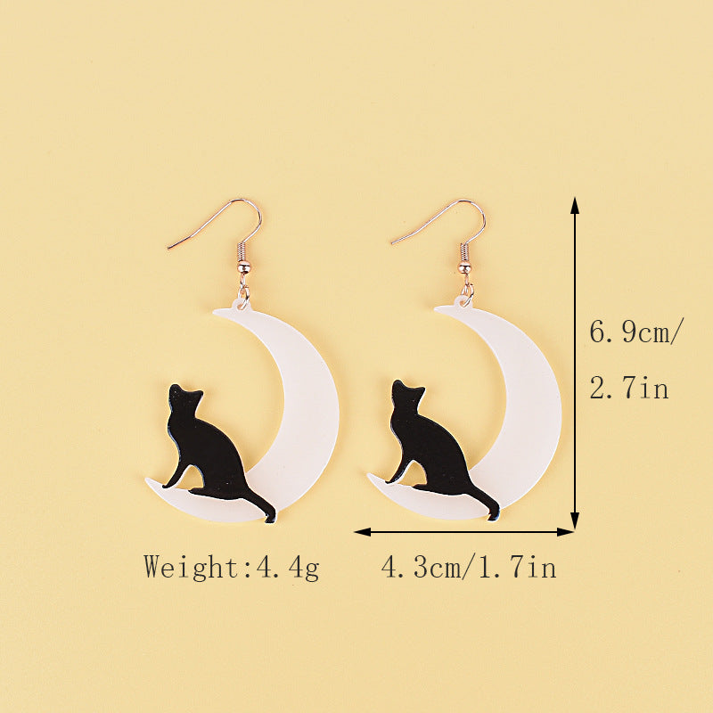 Wholesale Halloween Earrings Witch Tombstone Scream Ghost Acrylic  Earrings