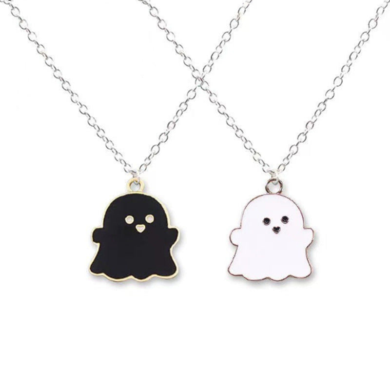 Wholesale Copper Cartoon Ghost Pendant Necklace  Fashion Accessory