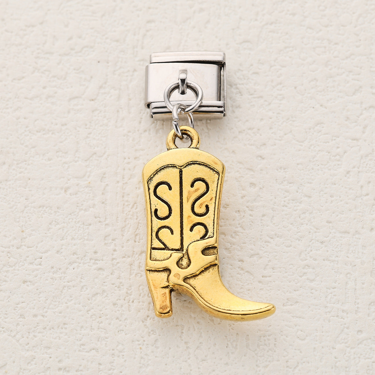 Wholesale 10pcs Italian Charm Bracelet 9mm DIY Splicing Western Cowboy Stainless Steel Composable Bracelet