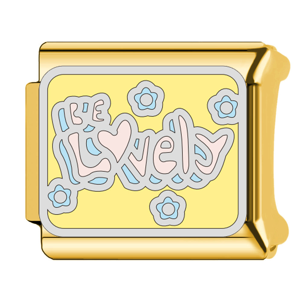 Wholesale  Italian Charm Bracelet 9mm DIY English words  Creative Stainless Steel Composable Bracelet