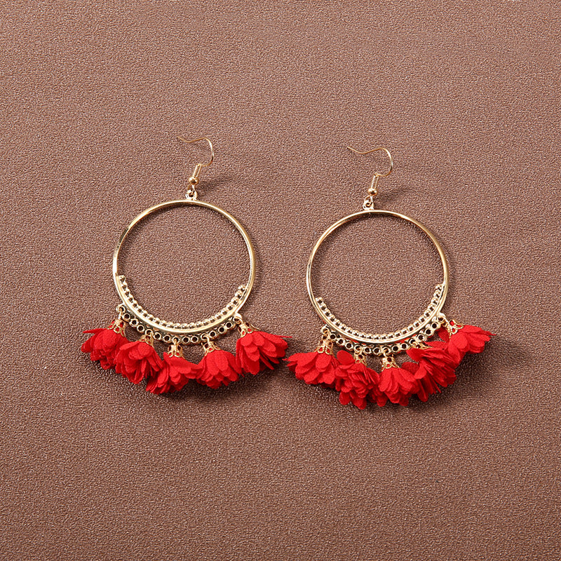 Wholesale Retro Bohemian Ethnic Style Earrings Tassel Earrings ACC-ES-Gumi005