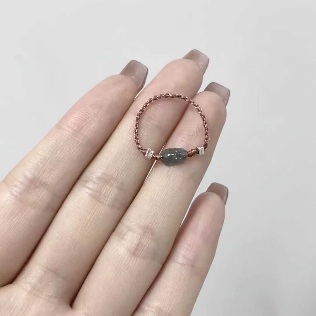 Wholesale  hand-woven very fine Moonstone Diamond ring