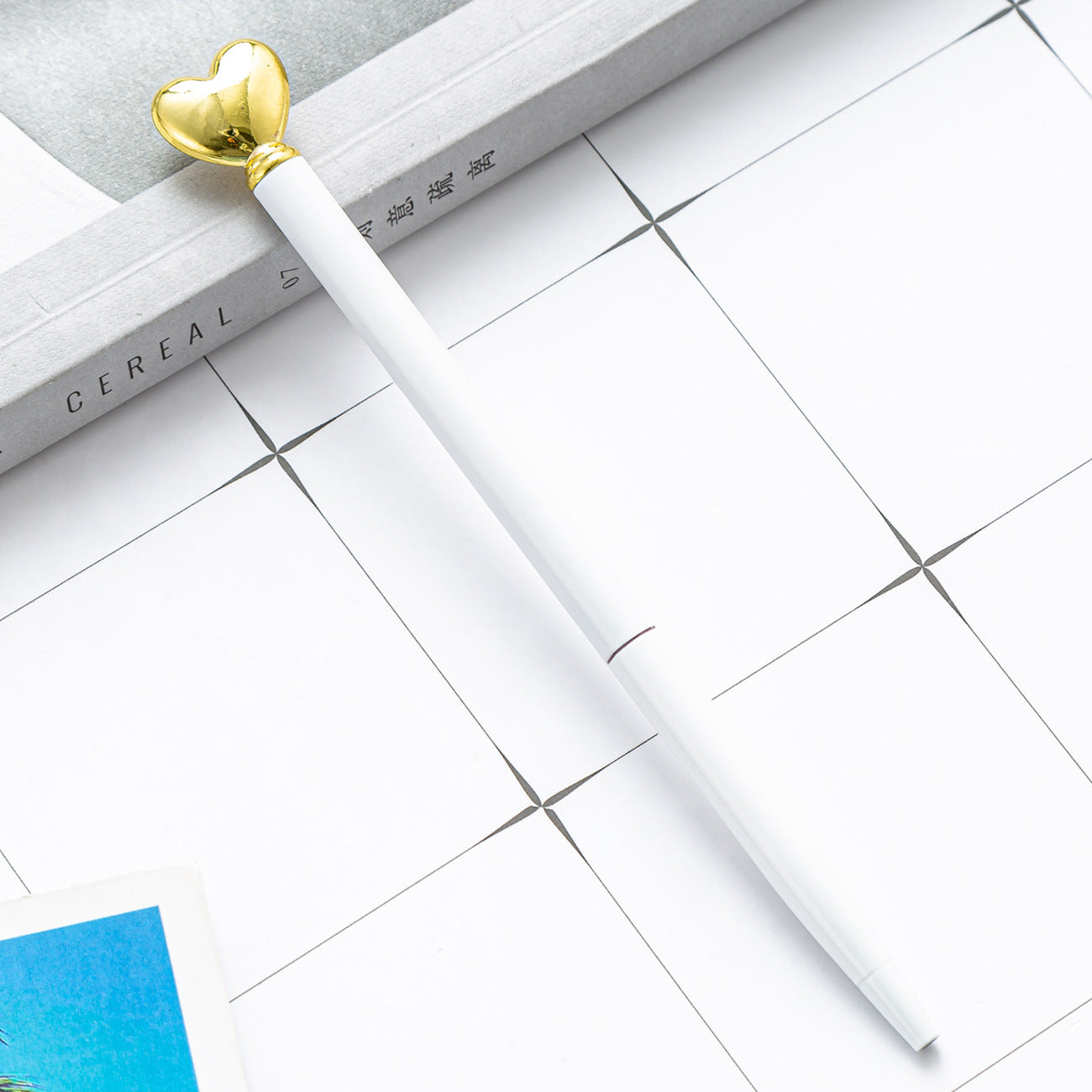 Wholesale Love Shape Ballpoint Pen Metal Pen ACC-PN-HuaHao017