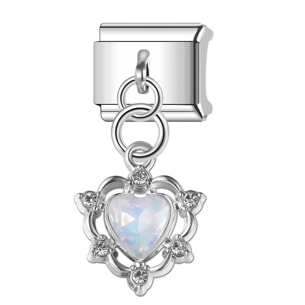 Wholesale  Italian Charm Bracelet 9mm DIY  Pendant Creative Stainless Steel Composable Bracelet