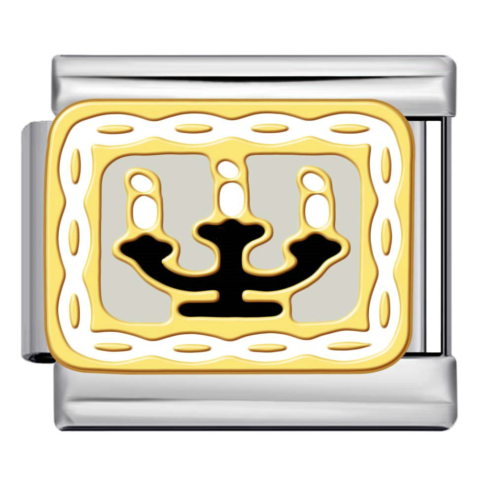 Wholesale Italian Charm Bracelet 9mm DIY  gold-plated enamel   Creative Stainless Steel Composable Bracelet