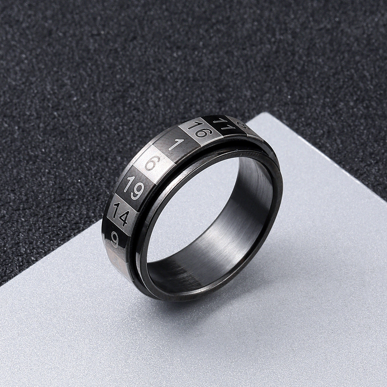 Wholesale Rotatable Stainless Steel Number Rings ACC-RS-ZhongQi012