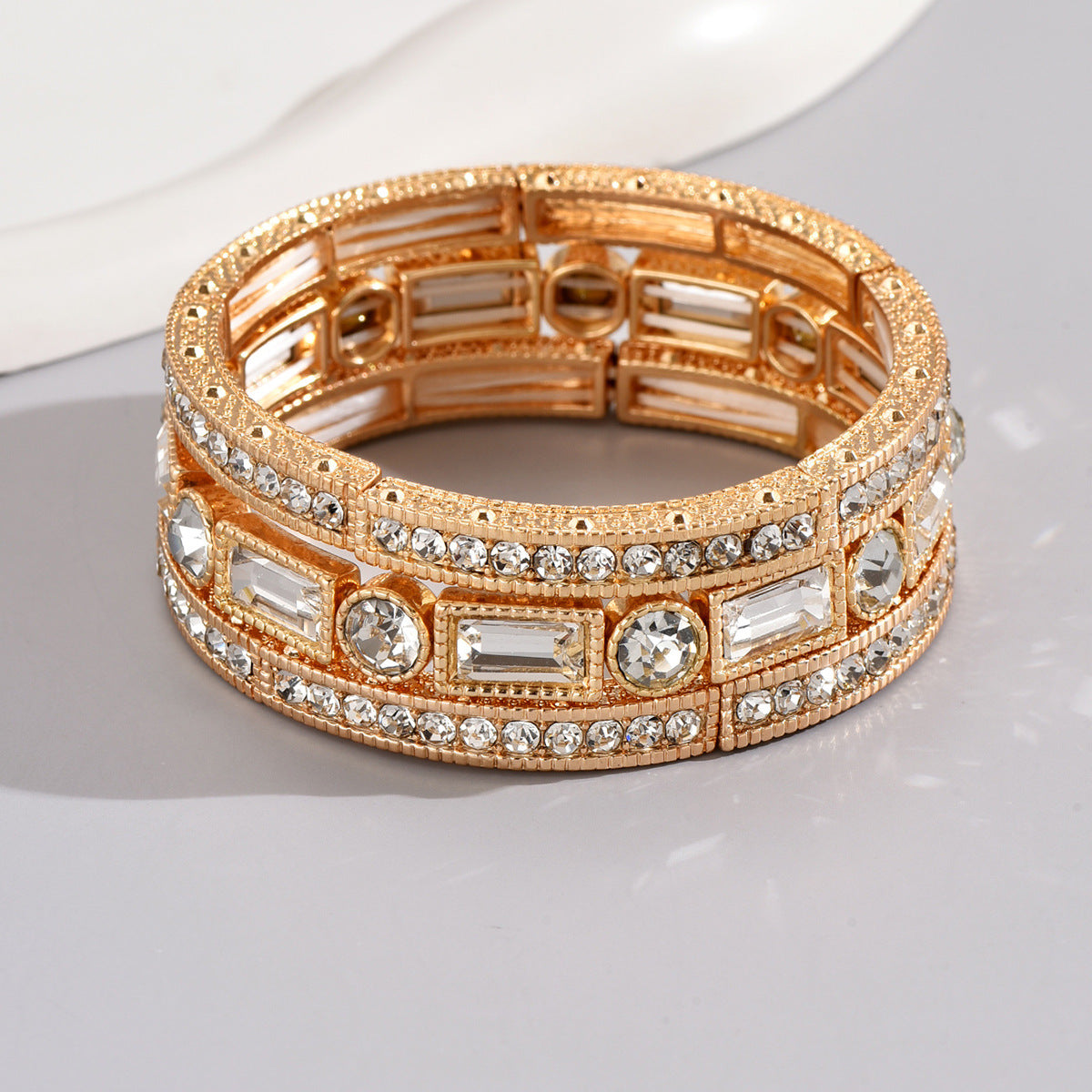 Wholesale  fashion gem inlaid bracelet