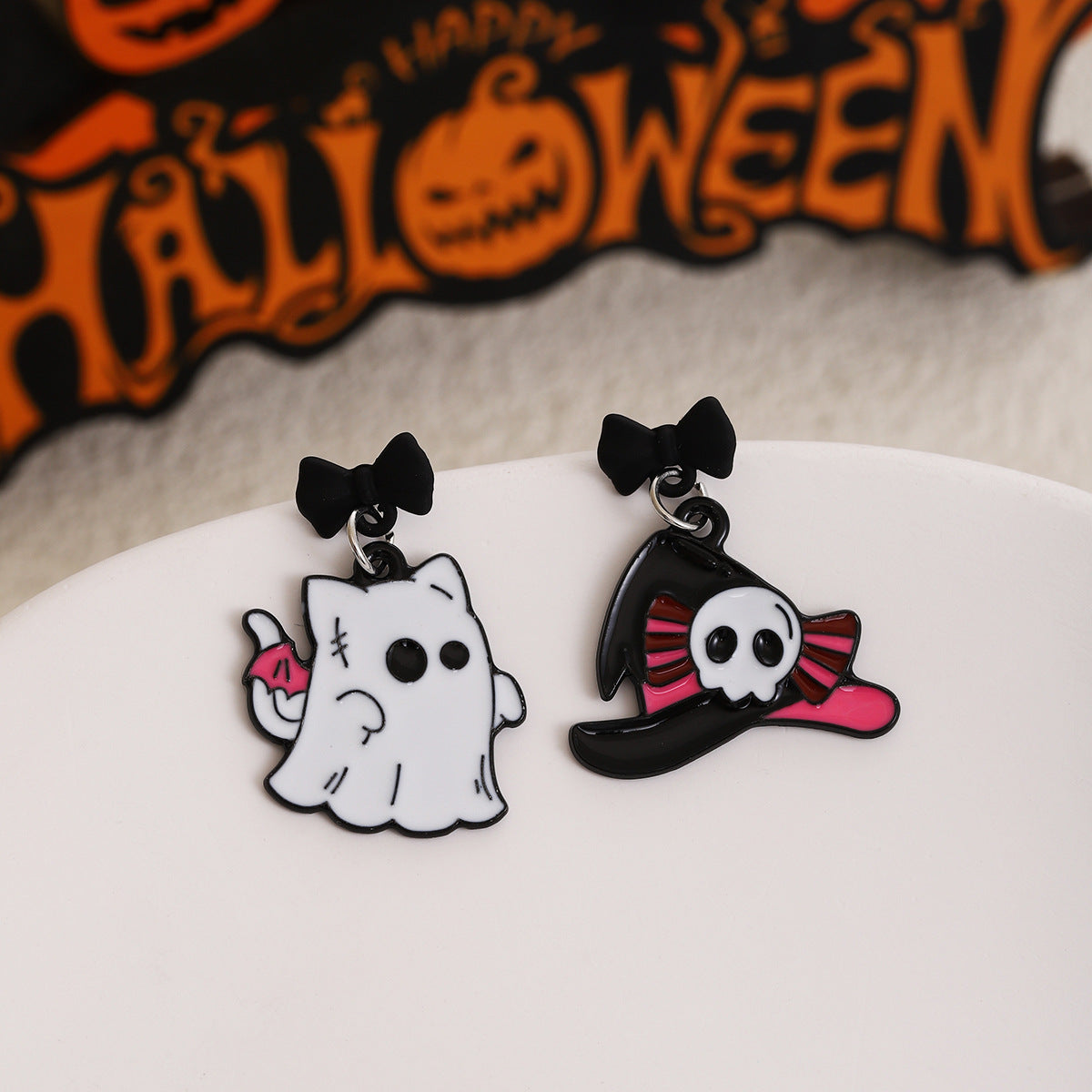 Wholesale Halloween ghost earrings