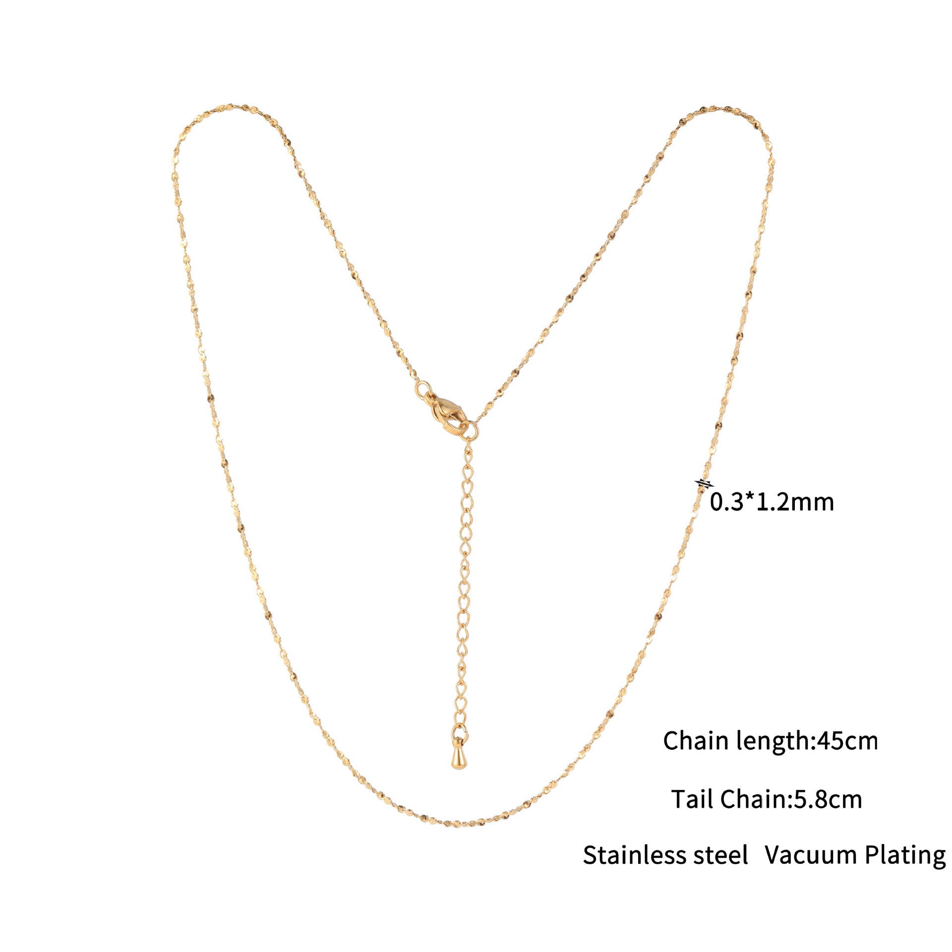 Wholesale Stainless Steel Electroplated Clavicle Chain,  Stylish Light Luxury Necklace for Everyday Wear