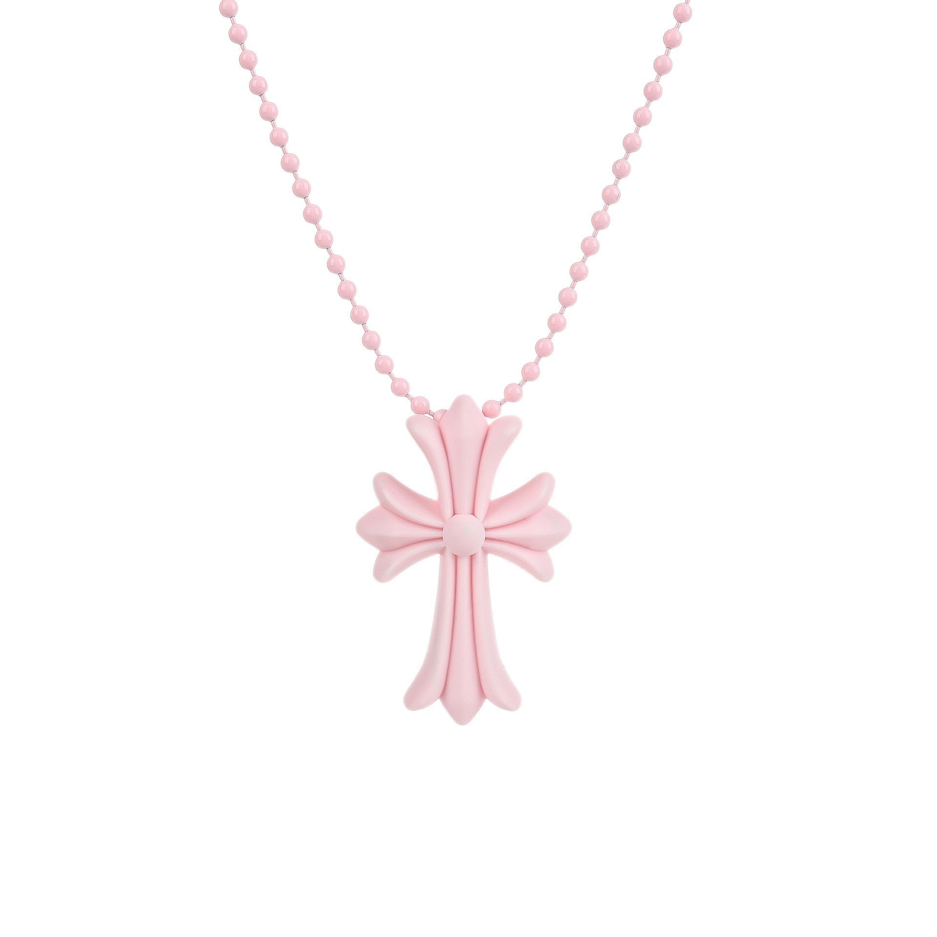 Wholesale  plastic colorful cross necklace