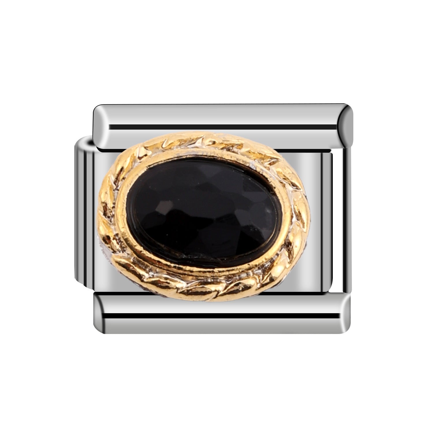 Wholesale 10pcs Italian Charm Bracelet 9mm DIY Splicing Removable Flower Round Gem Element Stainless Steel Composable Bracelet