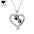 Wholesale heart-shaped pendant cute dog claw necklace