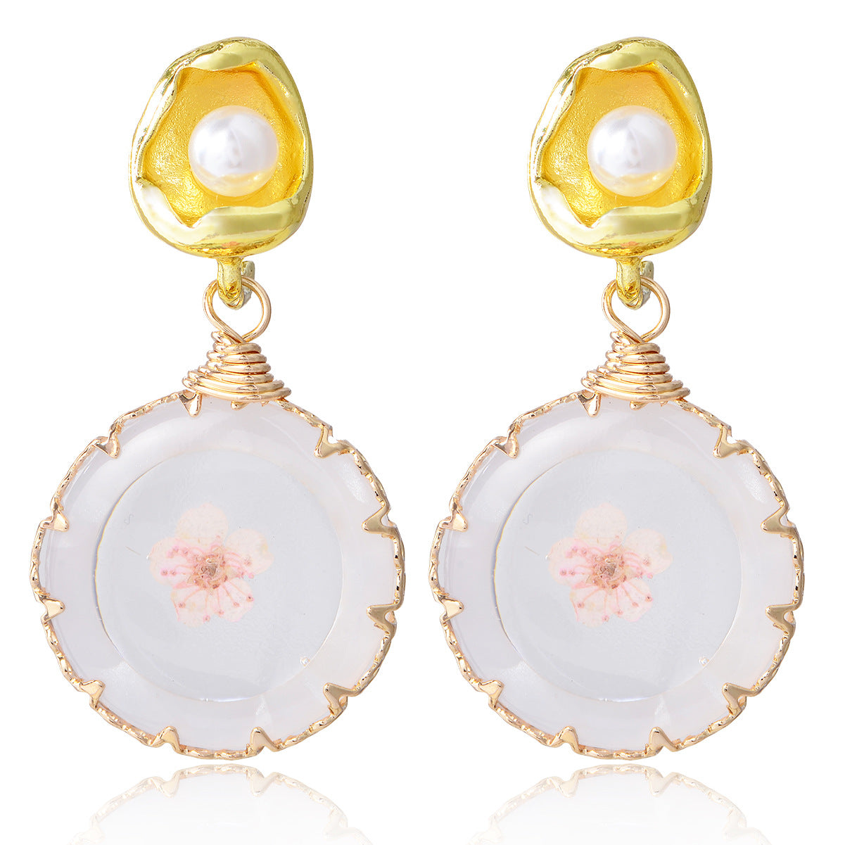 Wholesale Forest Earrings Mother of Pearl Earrings Luxury Earrings ACC-ES-YiN004