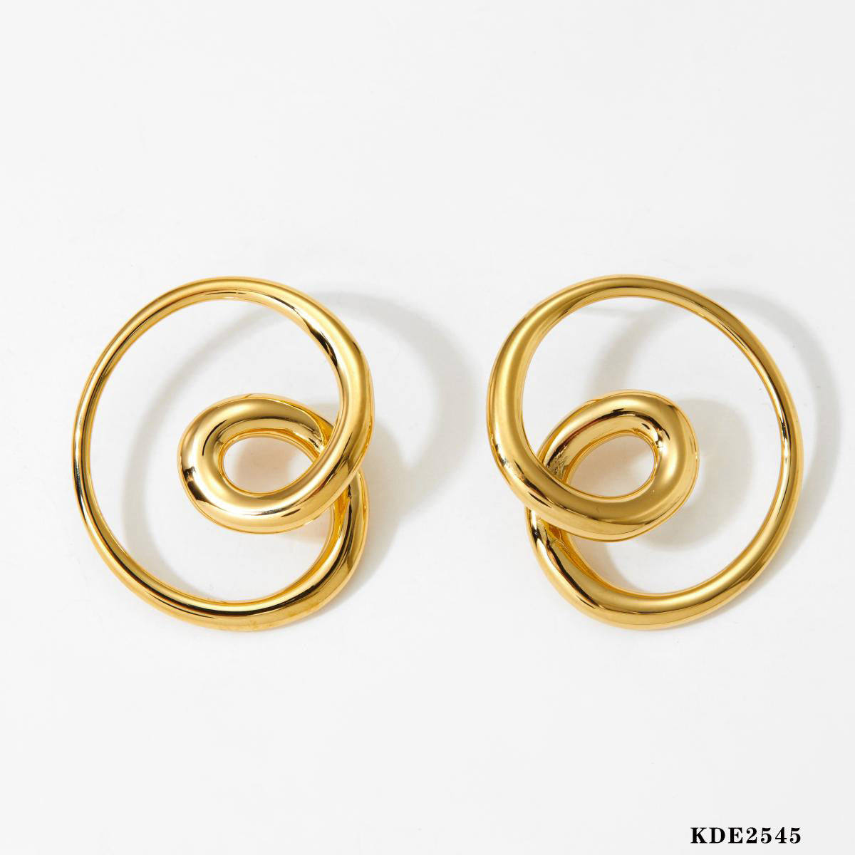 Wholesale  Stainless Steel New Hot Geometric Earrings  Light Luxury Jewelry