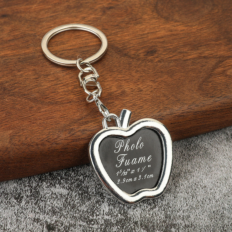 Wholesale Creative Square Heart Photo Frame Metal Keychains ACC-KC-YuJia011