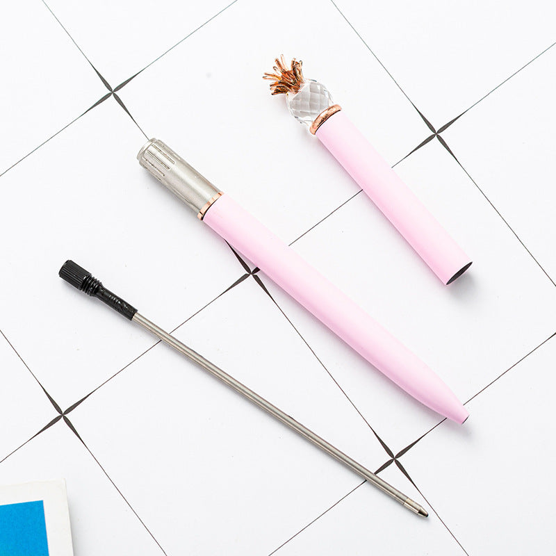 Wholesale  Creative Pen Pineapple Crystal Ballpoint Pen