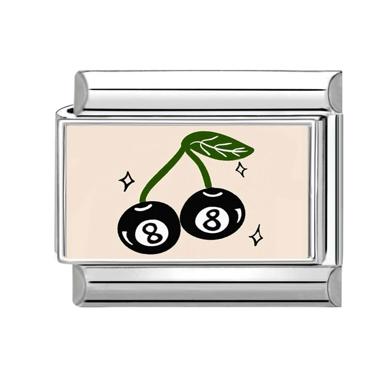 Wholesale 9mm Italian Charm Starter Bracelets DIY Heart Flower Evil Eye Series Stainless Steel Composable Bracelet