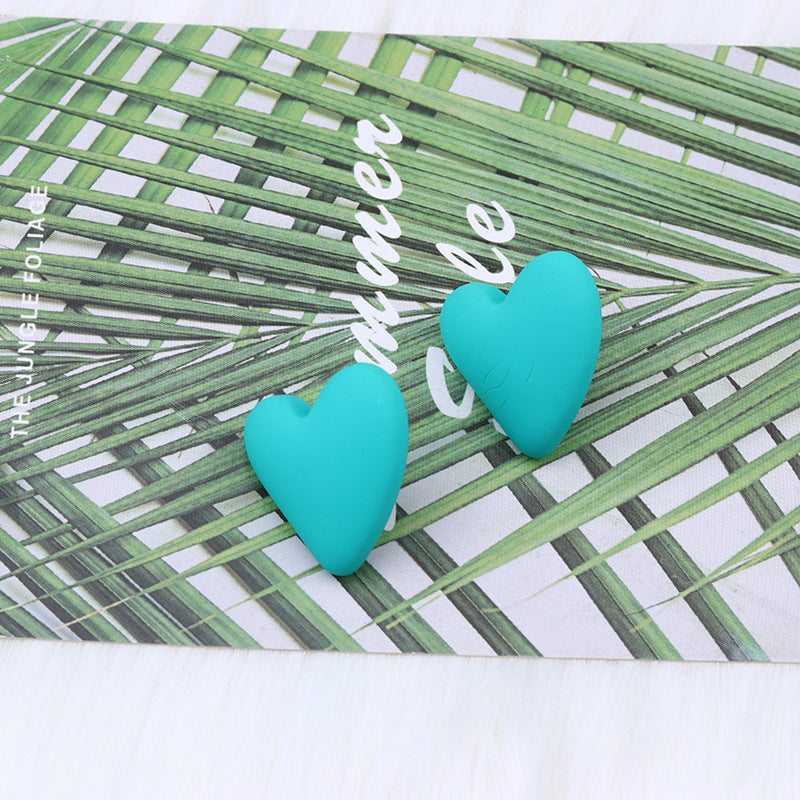 Wholesale Small Heart Valentine's Day Acrylic Earrings