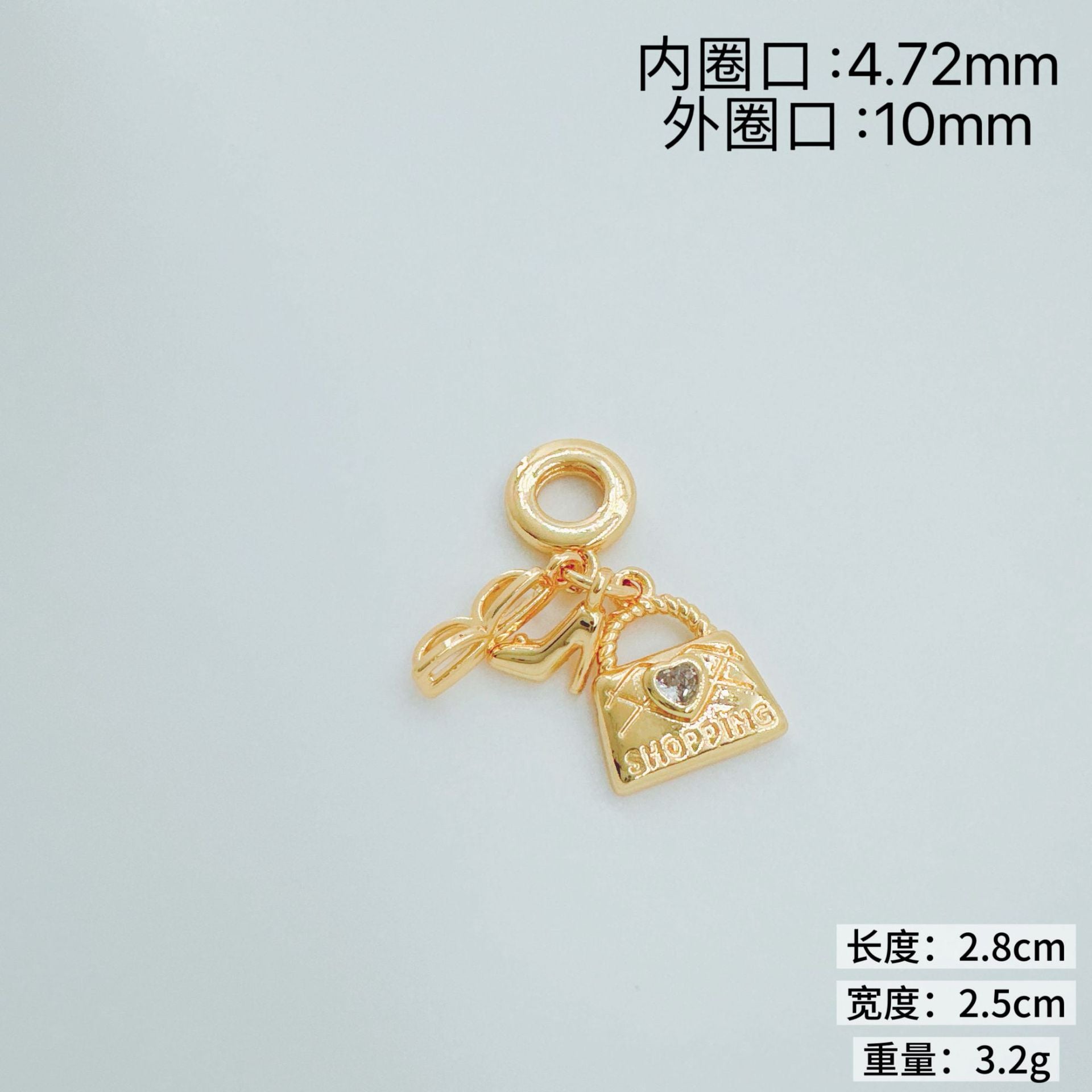 Wholesale Simple European Style Gold Plated Copper Necklace Pendant Fashion Accessory for Gift or Boutique Resale