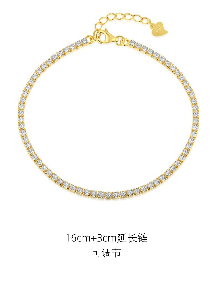 Wholesale Trendy Women S Sterling Silver Zircon Tennis Bracelet Jewelry Accessory For Everyday Wear And Resale
