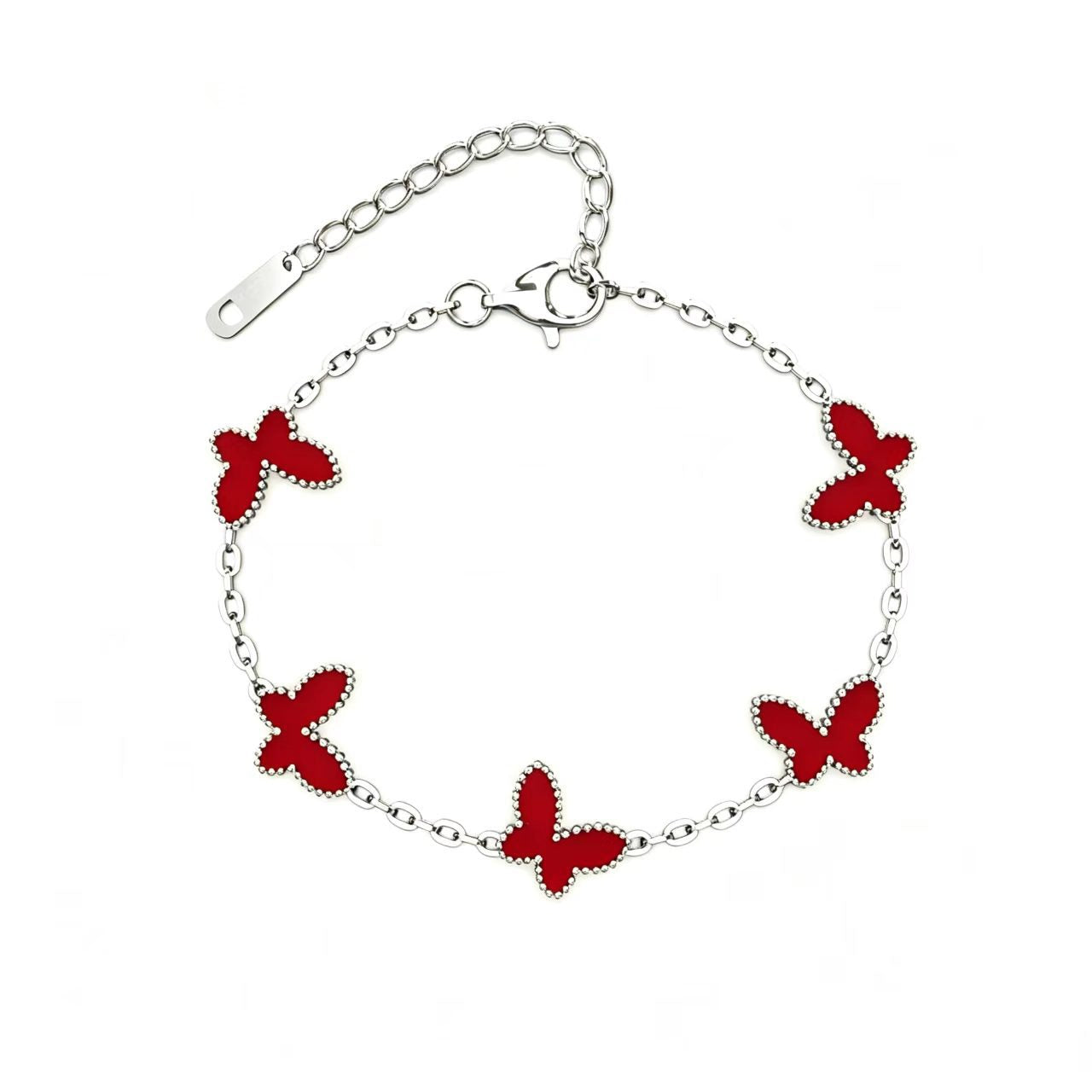 Wholesale Titanium Steel Butterfly Bracelet with Real Gold Plating - Light Luxury Jewelry Accessory for Everyday Wear,  Gift for Girls