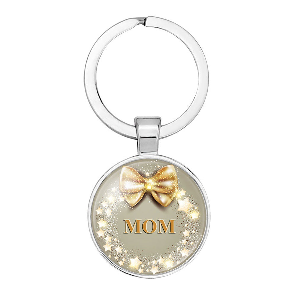 Wholesale Keyring Mom Mother' s Day Glass Keychain