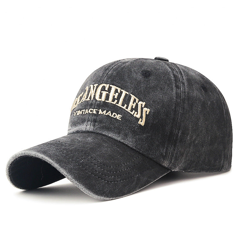 Wholesale Distressed Washed Baseball Cap Retro Three-dimensional Embroidery Soft Top Sun Hat ACC-HT-ChenGuan004