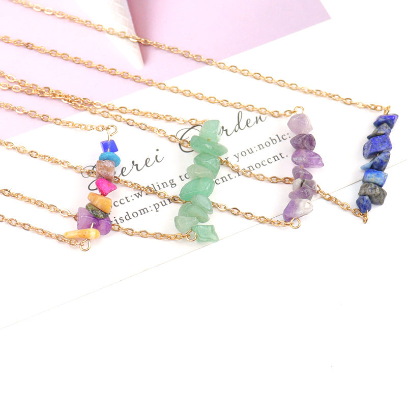 Wholesale Bohemian Style Natural Gravel Necklace
