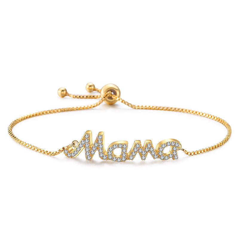 Wholesale  All-match Elegant Mama Letter Bracelet