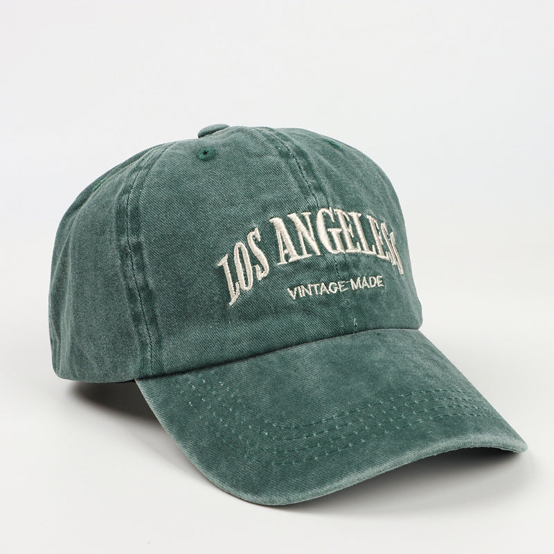 Wholesale Washed Old Letter Embroidered  Baseball Cap