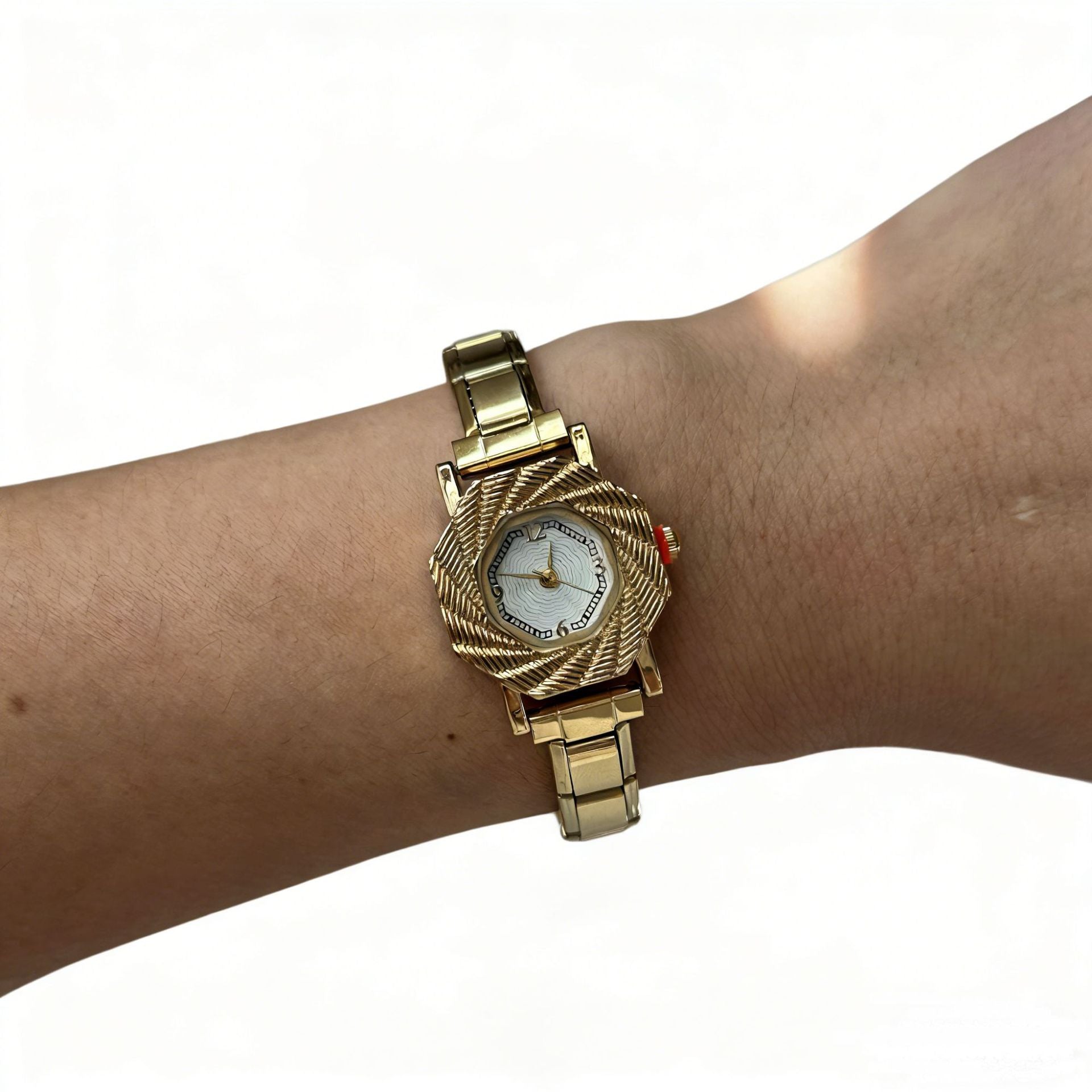 Wholesale Stainless Steel Quartz Watch with Tassel,  Bagua Octagonal Design,  Fashionable Women' s Wristwatch,  Boutique Gift