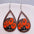 Wholesale Ghost Wooden Earrings Pumpkin Spider Skull Bat Water Drop Wooden Earrings