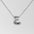 Wholesale  titanium steel smooth bubble letter necklace