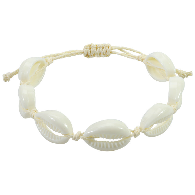 Wholesale Ocean Style Shell Braided Bracelet Necklace