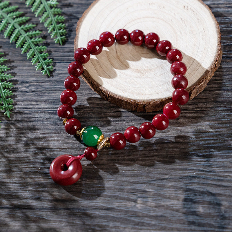 Wholesale  cinnabar beaded bracelet
