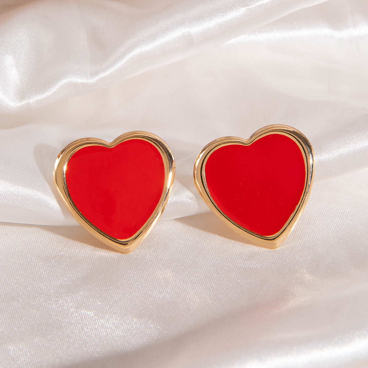Wholesale  red heart love  Valentine's Day earrings