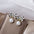 Wholesale Silver Needle Pearl  Rose Bow Front and Back Large Earrings