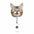 Wholesale Cute Cat Acrylic Retractable Rotating Badge Keychain