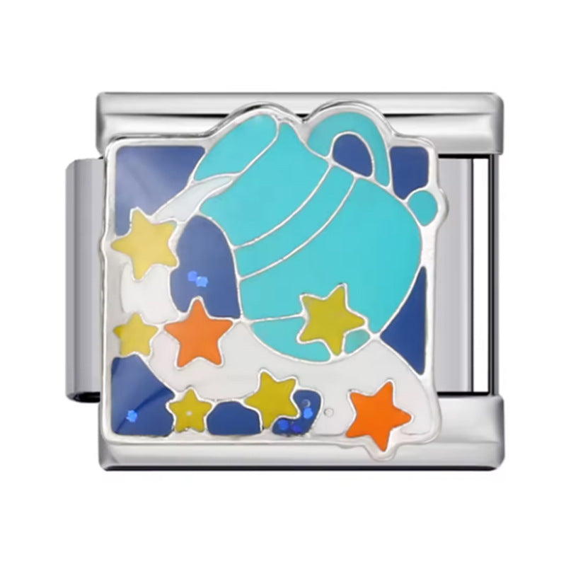 Wholesale  Italian Charm Bracelet 9mm DIY Classic Cartoon Creative Stainless Steel Composable Bracelet