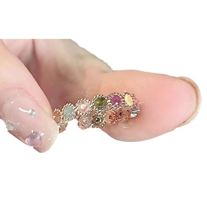 Wholesale  Personality Color Ring  Adjustable Ring