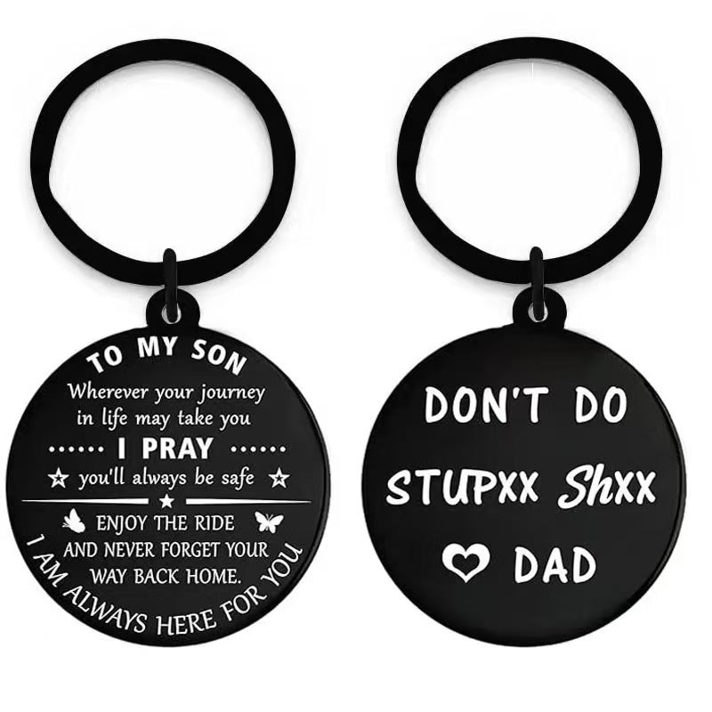 Wholesale Titanium Steel  Engraving Keychain