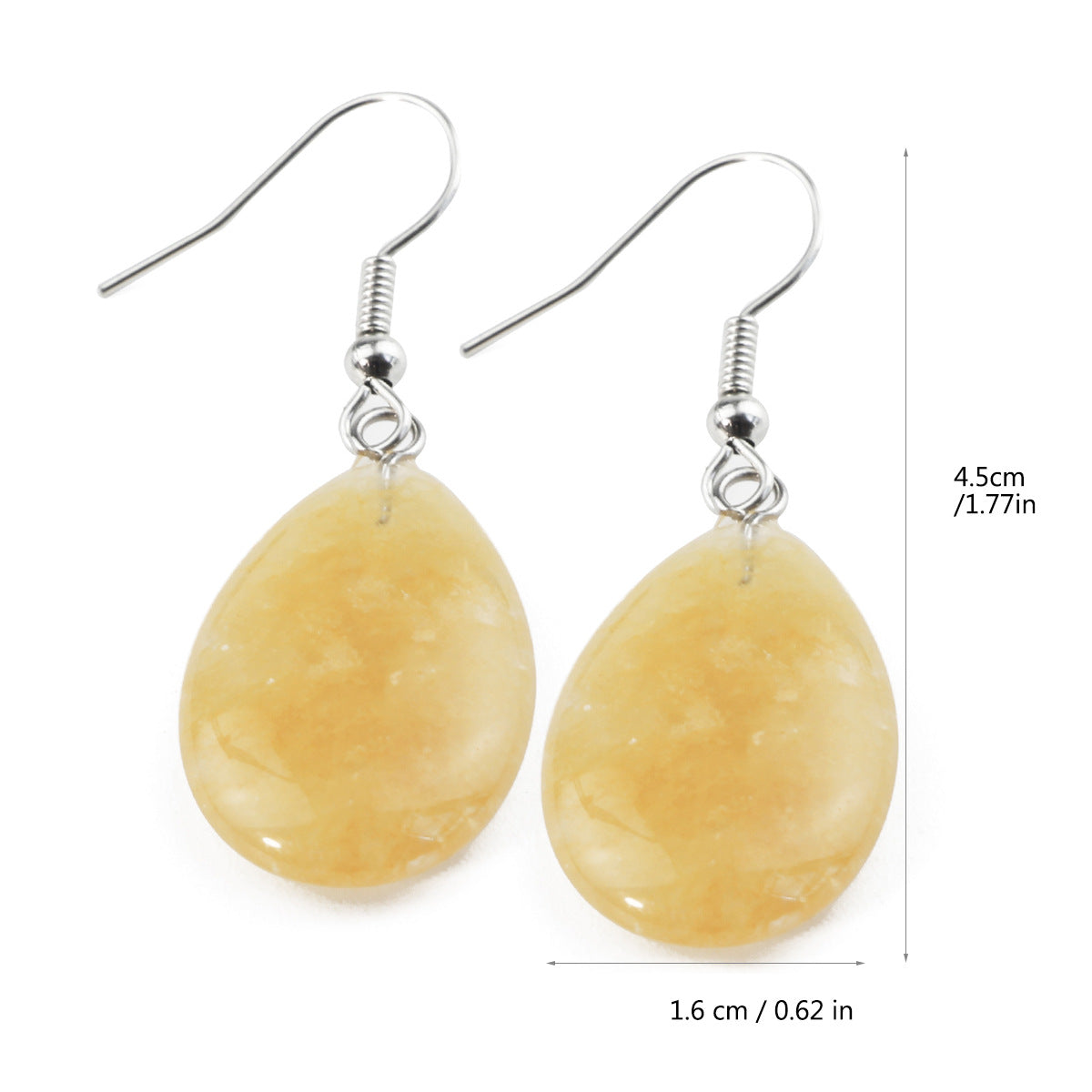 Wholesale Antique Water Drop Natural Stone Earrings - Pink Crystal and Green Aventurine Everyday Jewelry
