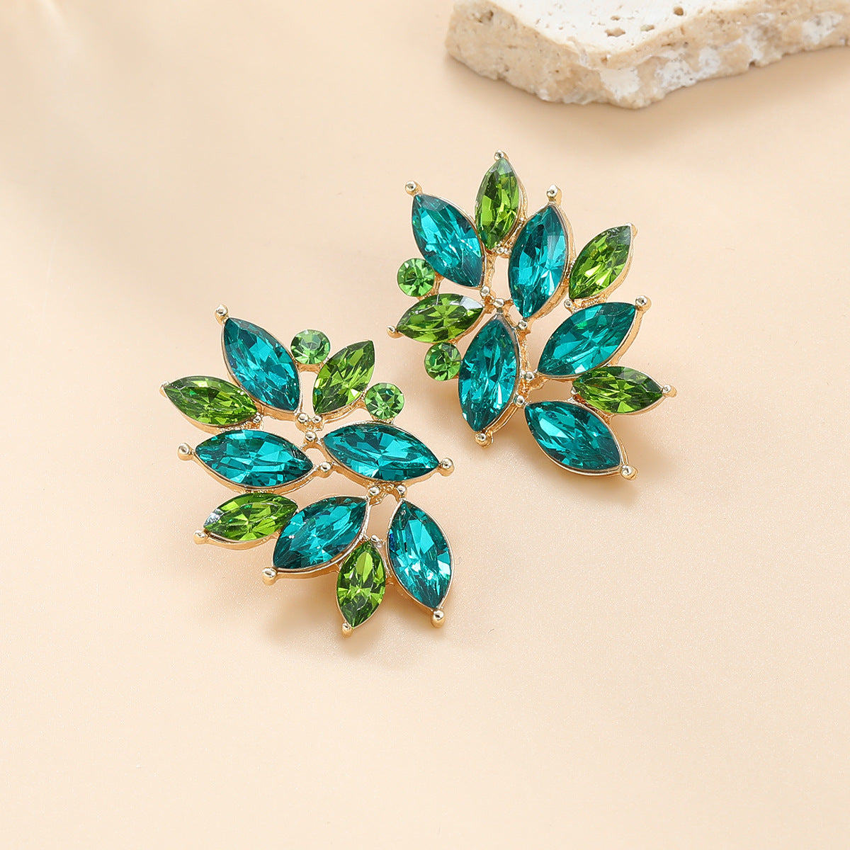 Wholesale Rhinestone Flower Boho Alloy Earrings ACC-ES-JL012