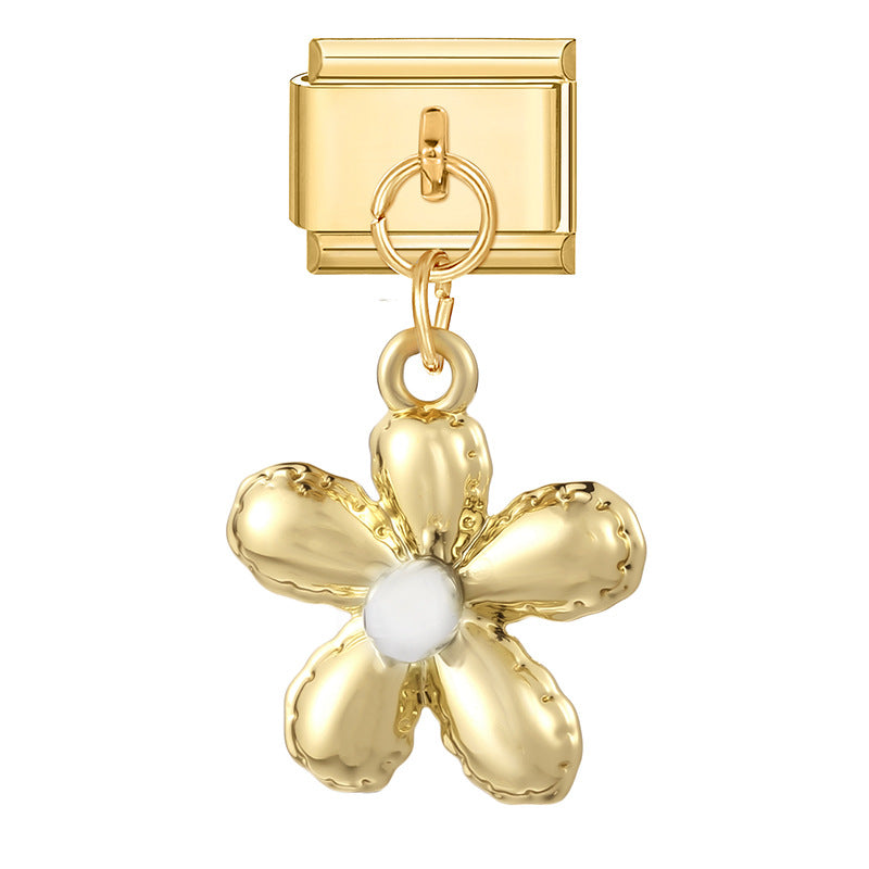 Wholesale  Italian Charm Bracelet 9mm DIY Creative Retro Stainless Steel Composable Bracelet