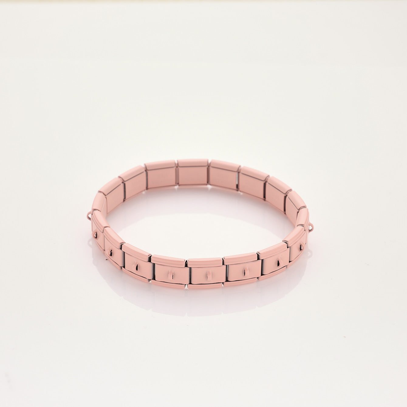 Wholesale 10pcs Colorful Matte Buckle Italian Stainless Steel Jewelry Elastic Bracelet for Men and Women