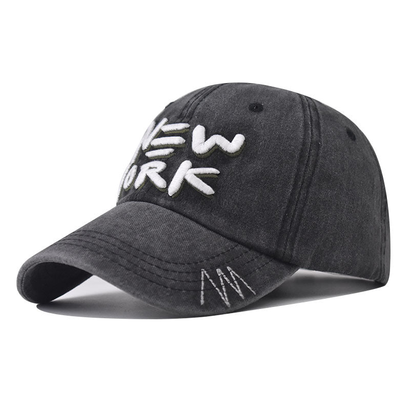 Wholesale Cotton Washed Old New York Baseball Cap