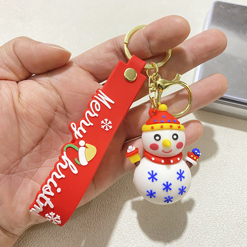 Wholesale Christmas Snowman Santa Snowman Keychain