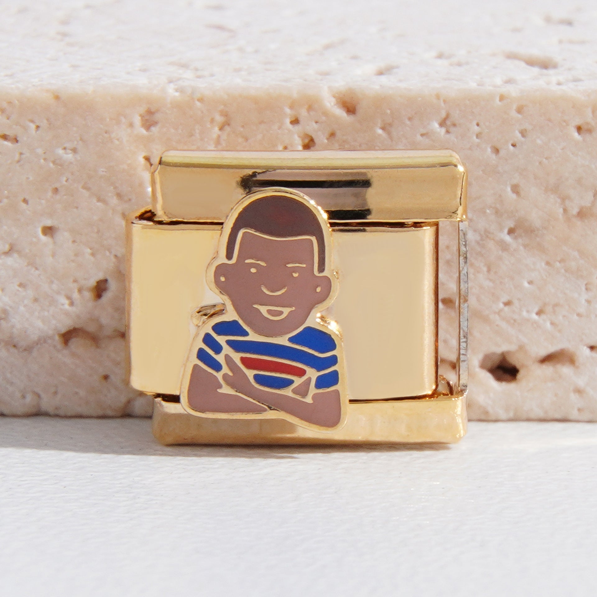 Wholesale Italian Charm Bracelet 9mm DIY Splicing Planet and Star Logo Series Stainless Steel Composable Bracelet